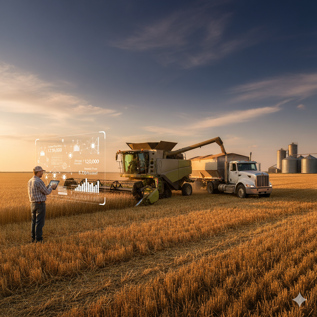 Abstract grain marketing background